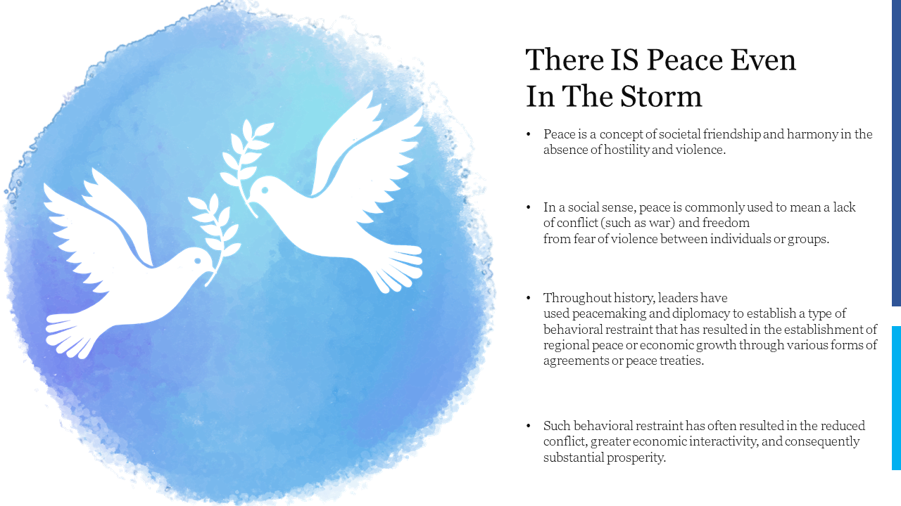 Amazing Peace PowerPoint Presentation PPT Template 